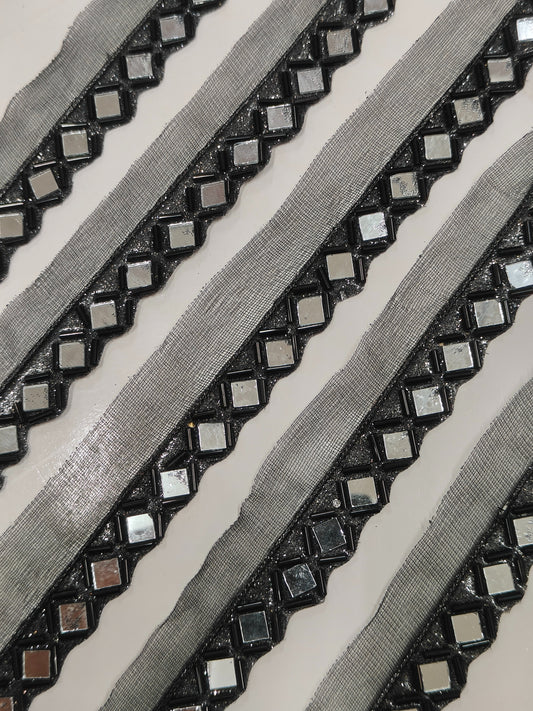 A New Mirror Lace In Black Color. - Image 2