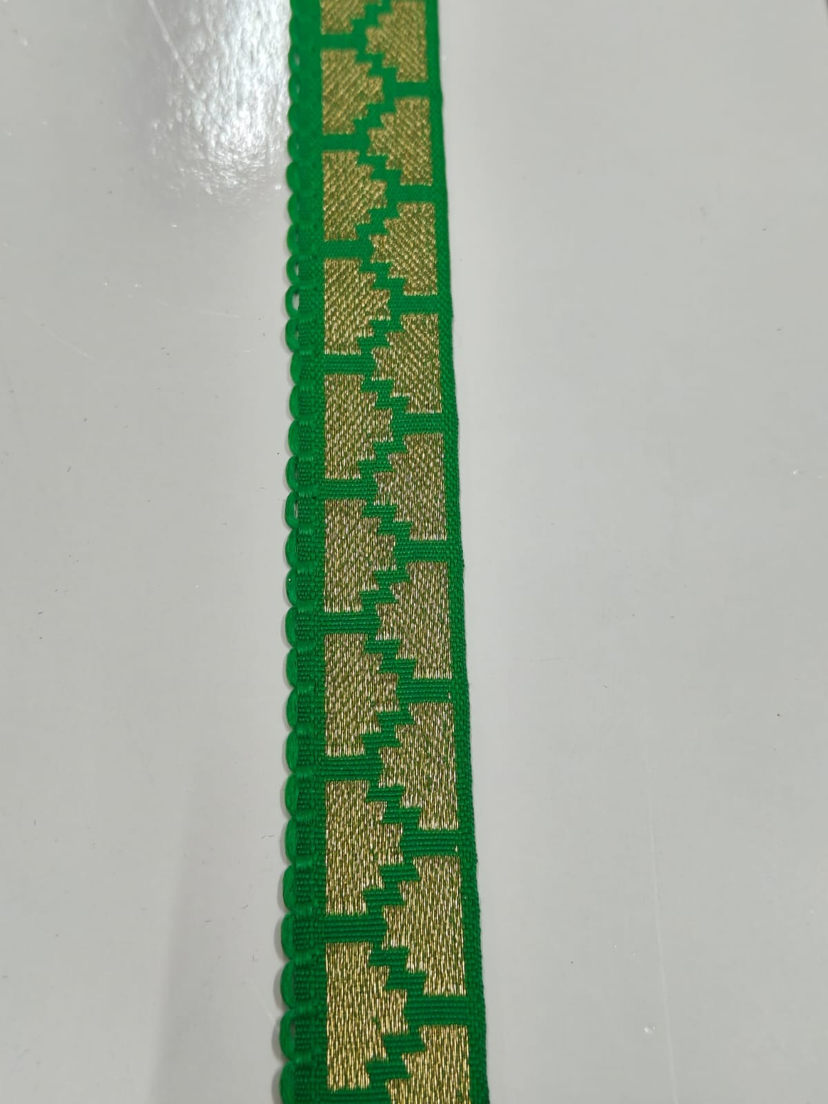 New Green Color Lace In 0.75 Inch Size And 9 Meters Length. - Image 6