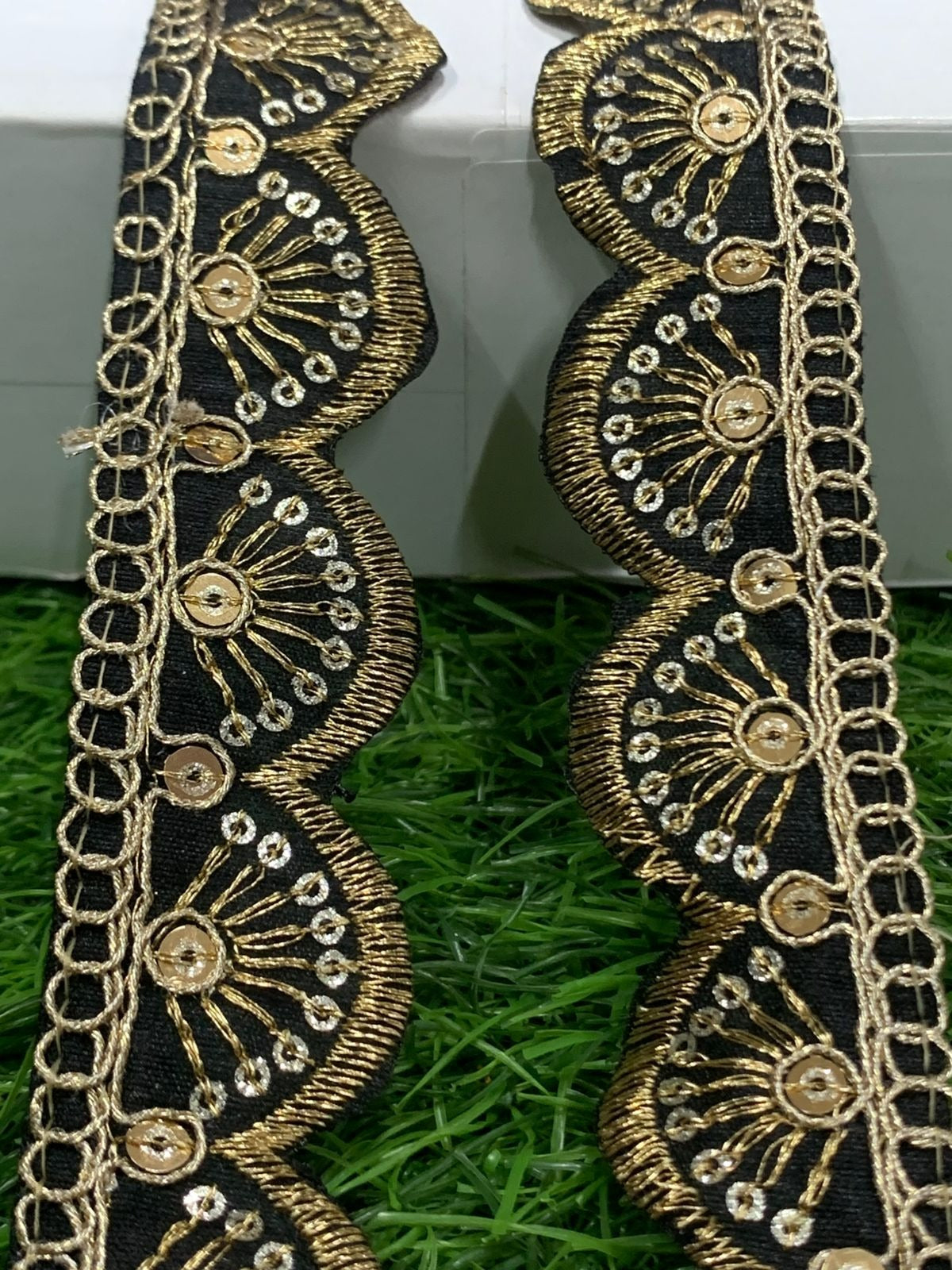 New Lace In Black Color In 1 Inch Size And 9 Meters Length Embroidery Lace. - Image 6