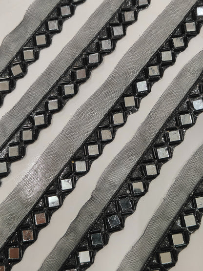 A New Mirror Lace In Black Color. - Image 2