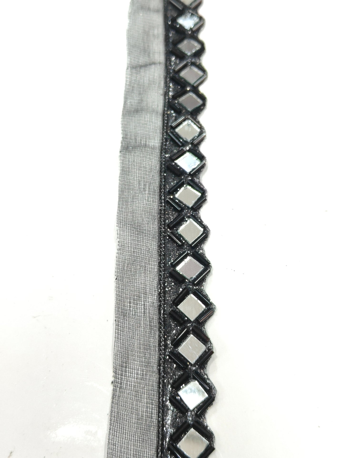 A New Mirror Lace In Black Color. - Image 1