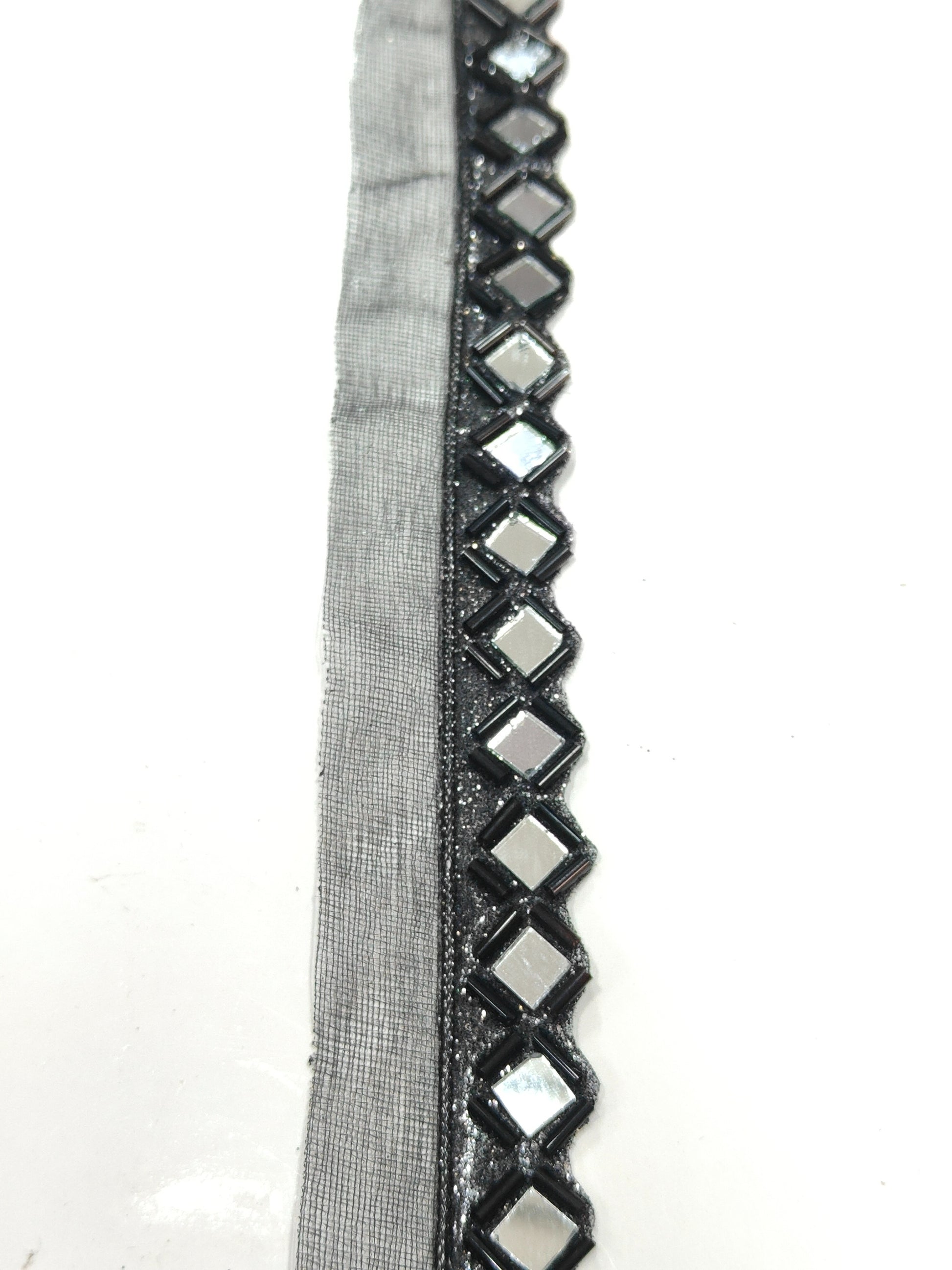 A New Mirror Lace In Black Color. - Image 1