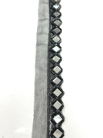 A New Mirror Lace In Black Color. - Image 1