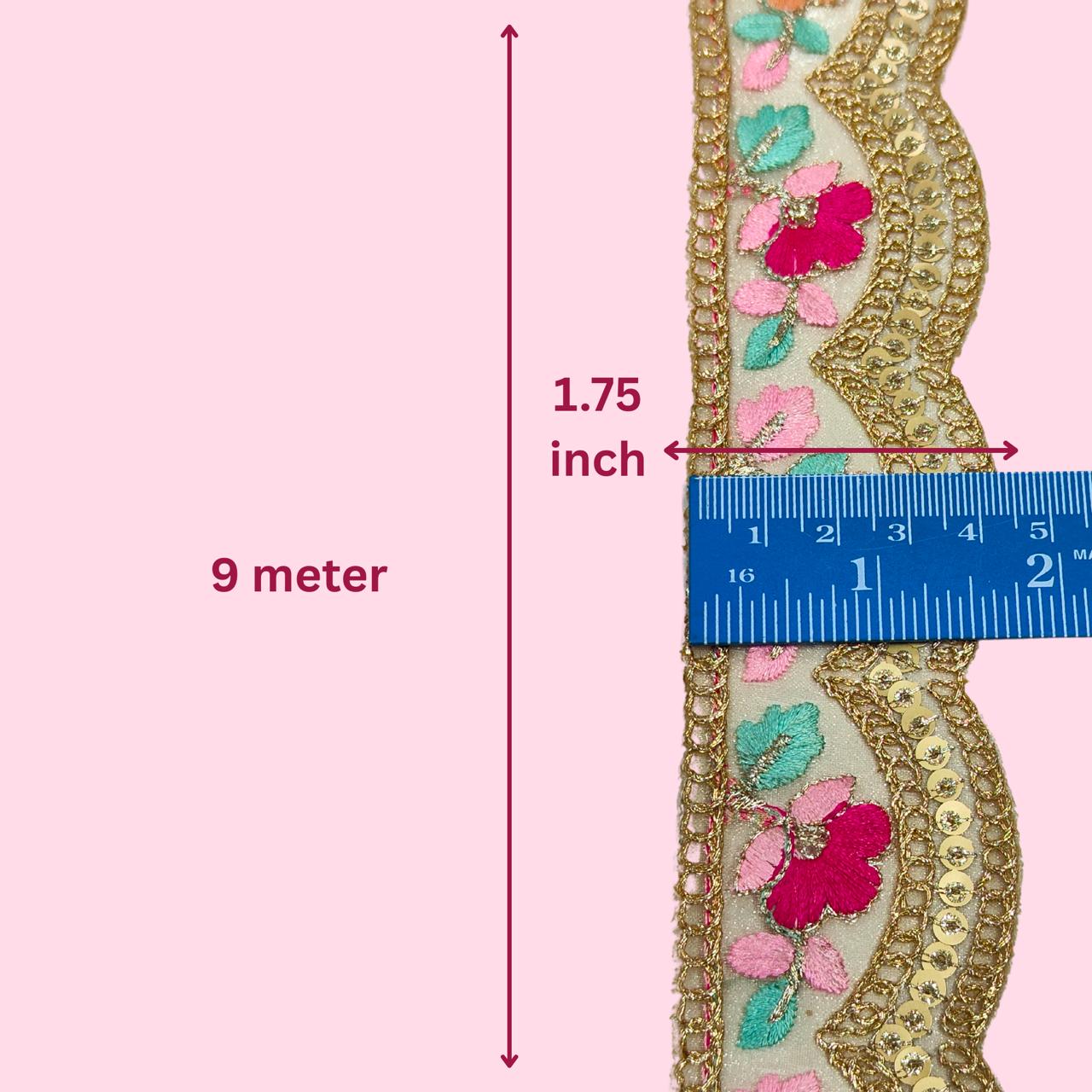 Pastel color Lace for Saree