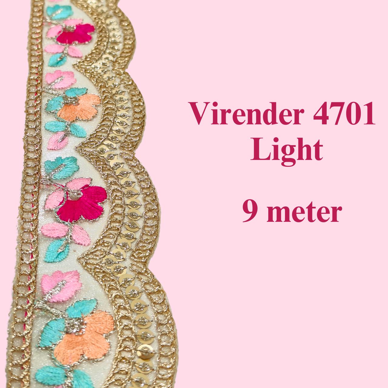 Pastel color Lace for Saree