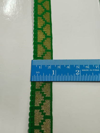 New Green Color Lace In 0.75 Inch Size And 9 Meters Length. - Image 3