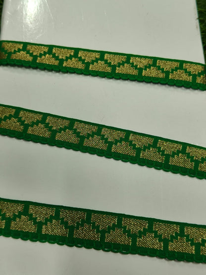 New Green Color Lace In 0.75 Inch Size And 9 Meters Length. - Image 5