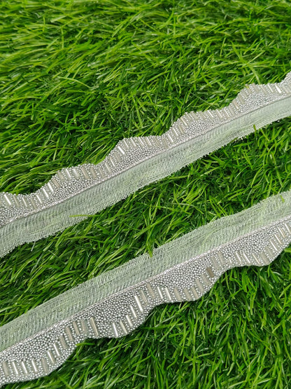 New Lace In Silver Color With Valkatdana 9 Meters. - Image 3