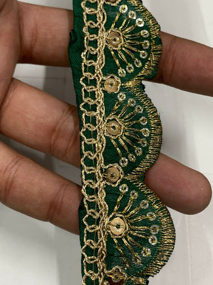 New Lace In Black Color In 1 Inch Size And 9 Meters Length Embroidery Lace. - Image 3